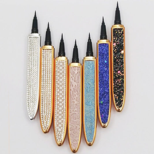 Multicolor Self-Adhesive Eyeliner with False Eyelashes – Easy, Long-Lasting Eye Makeup