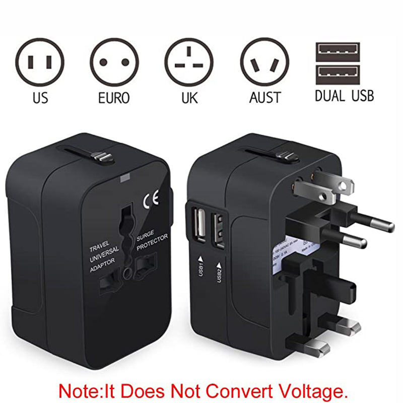 Worldwide Universal Travel Adapter All-in-One Wall Charger