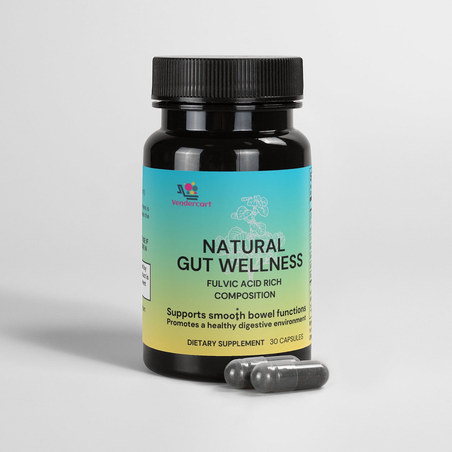 Natural Gut Wellness Capsules – Daily Probiotic & Digestive Support Supplement for Bloating Relief and Gut Health