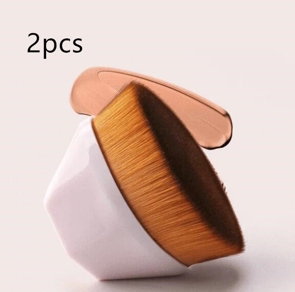 “Professional Makeup Brush Kit – Foundation, BB Cream, Loose Powder & Flat Brushes”