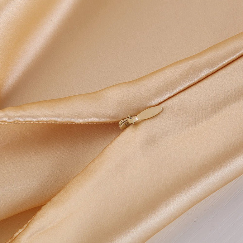 atin Solid Color Pillowcase – Simulation Silk Ice Silk Single Pillowcase