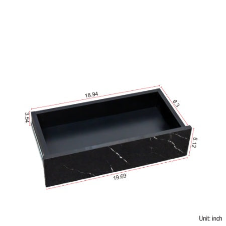 6.93" High LED Coffee Table – Modern Living Room Table with LED Lights
