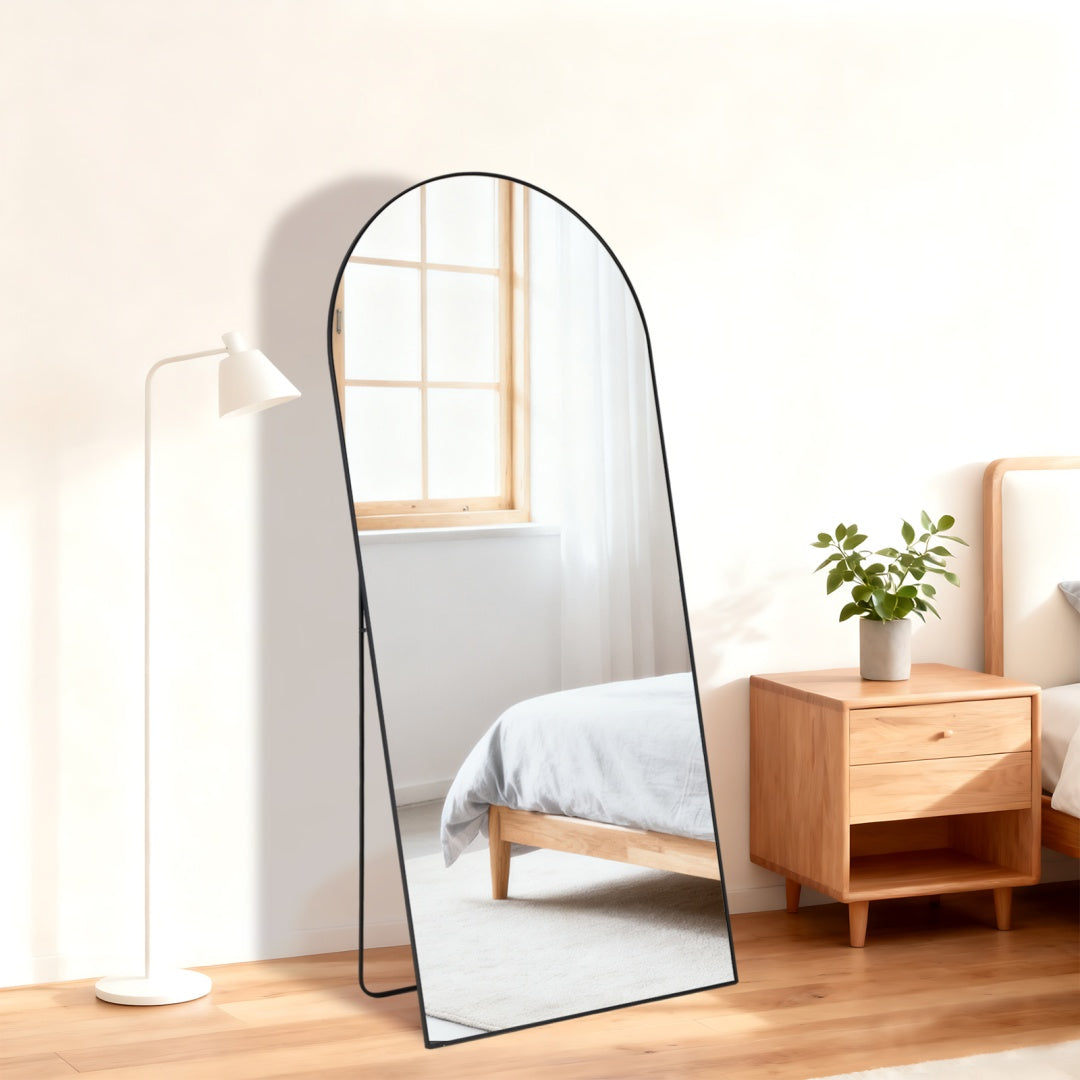 Full-Length Rectangle Floor Mirror – Standing Body Mirror