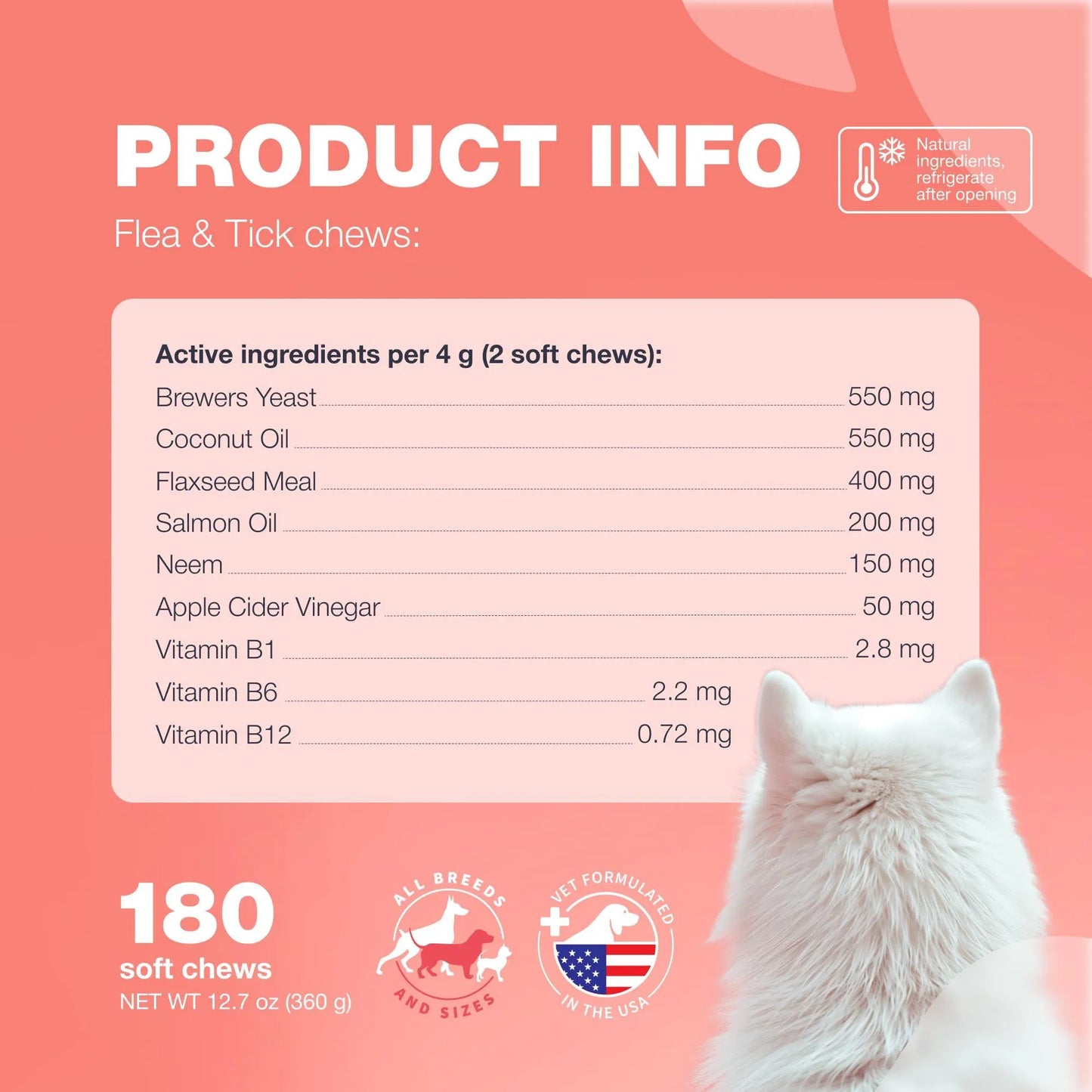 Natural Dog Supplement Soft Chews – Immune Support, Skin & Coat Health, Daily Wellness Treats for Dogs of All Sizes