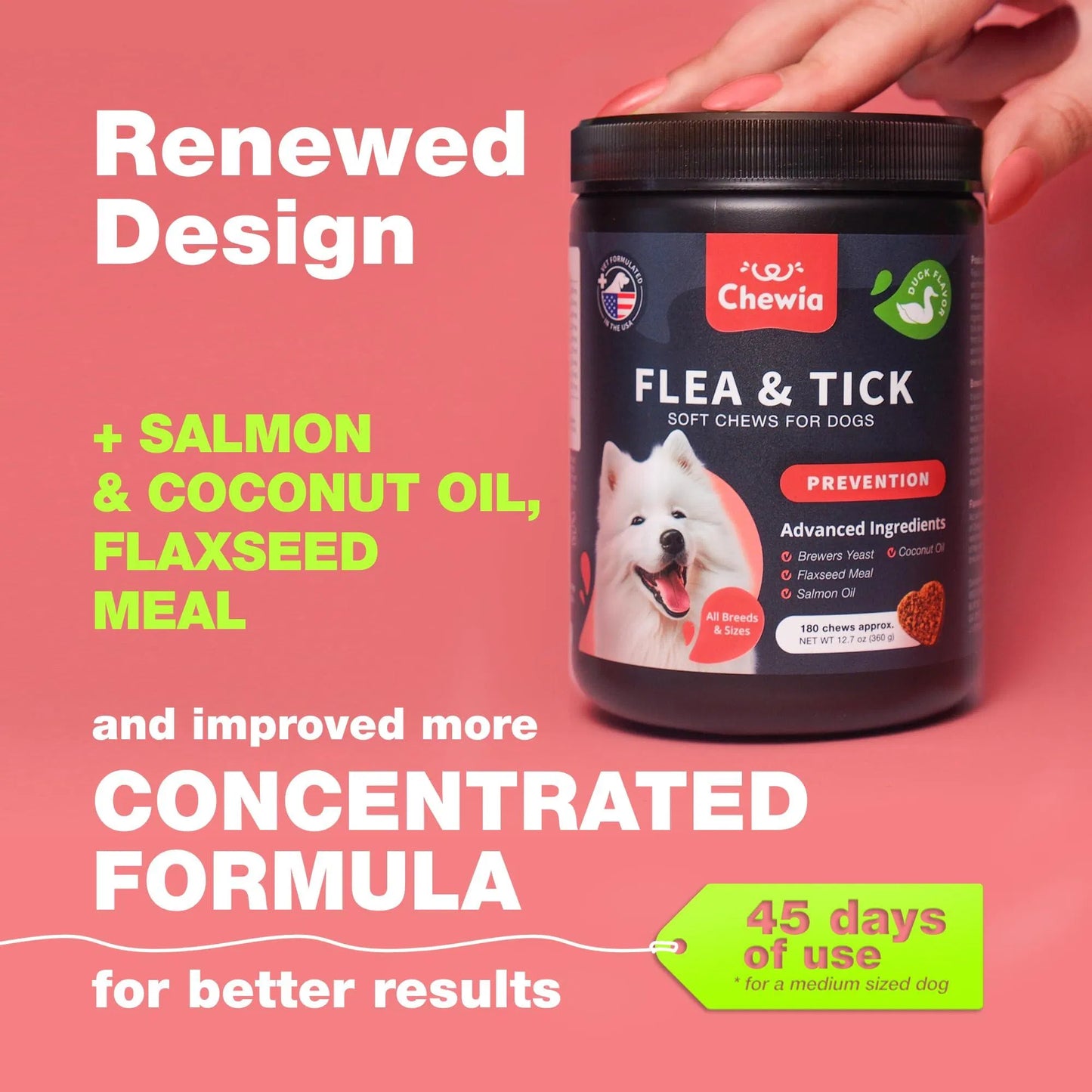 Natural Dog Supplement Soft Chews – Immune Support, Skin & Coat Health, Daily Wellness Treats for Dogs of All Sizes
