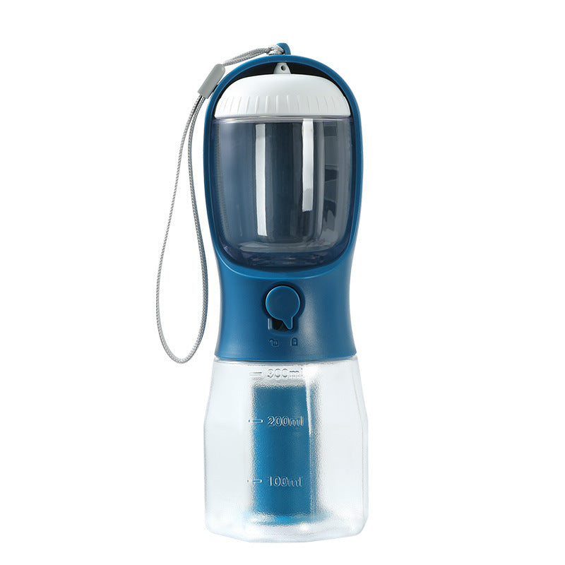 Portable 3-in-1 Dog Water Cup with Food Storage & Poop Bag Dispenser