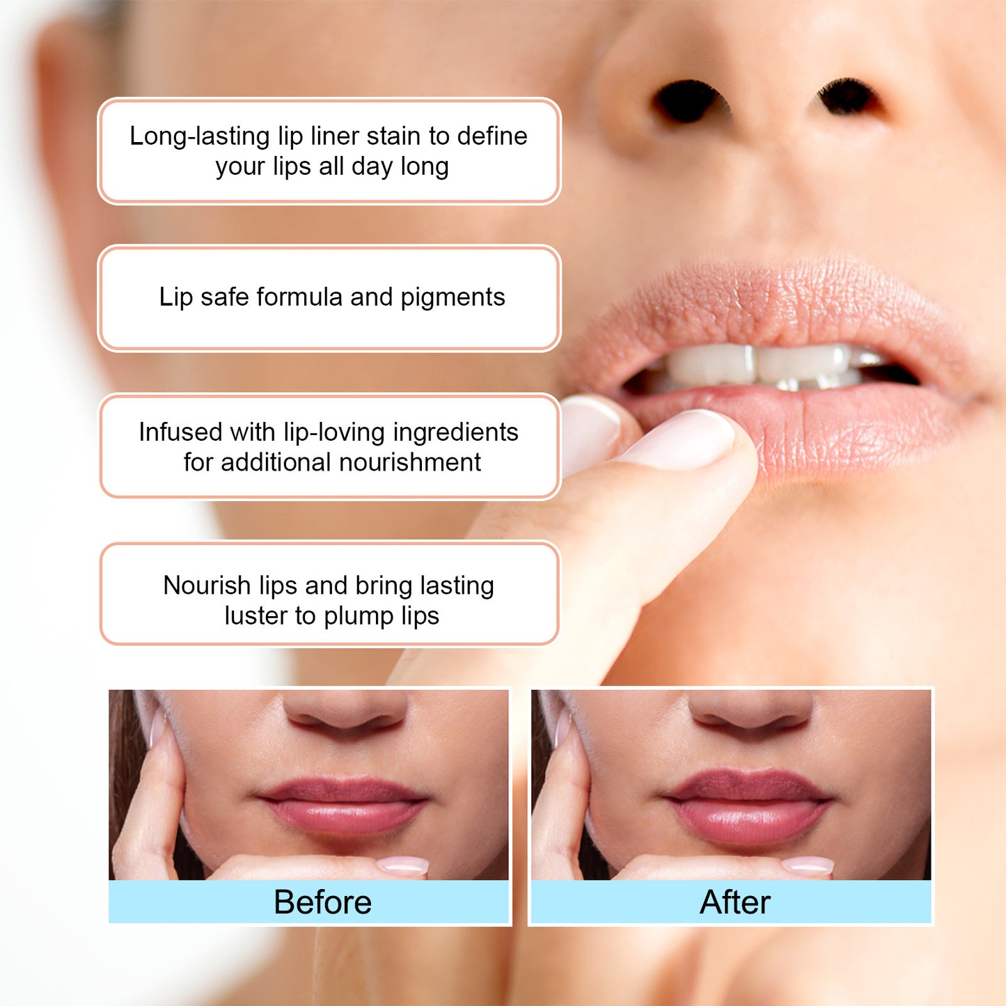 Waterproof Lip Liner – Long-Lasting, Smudge-Proof Outline Pencil