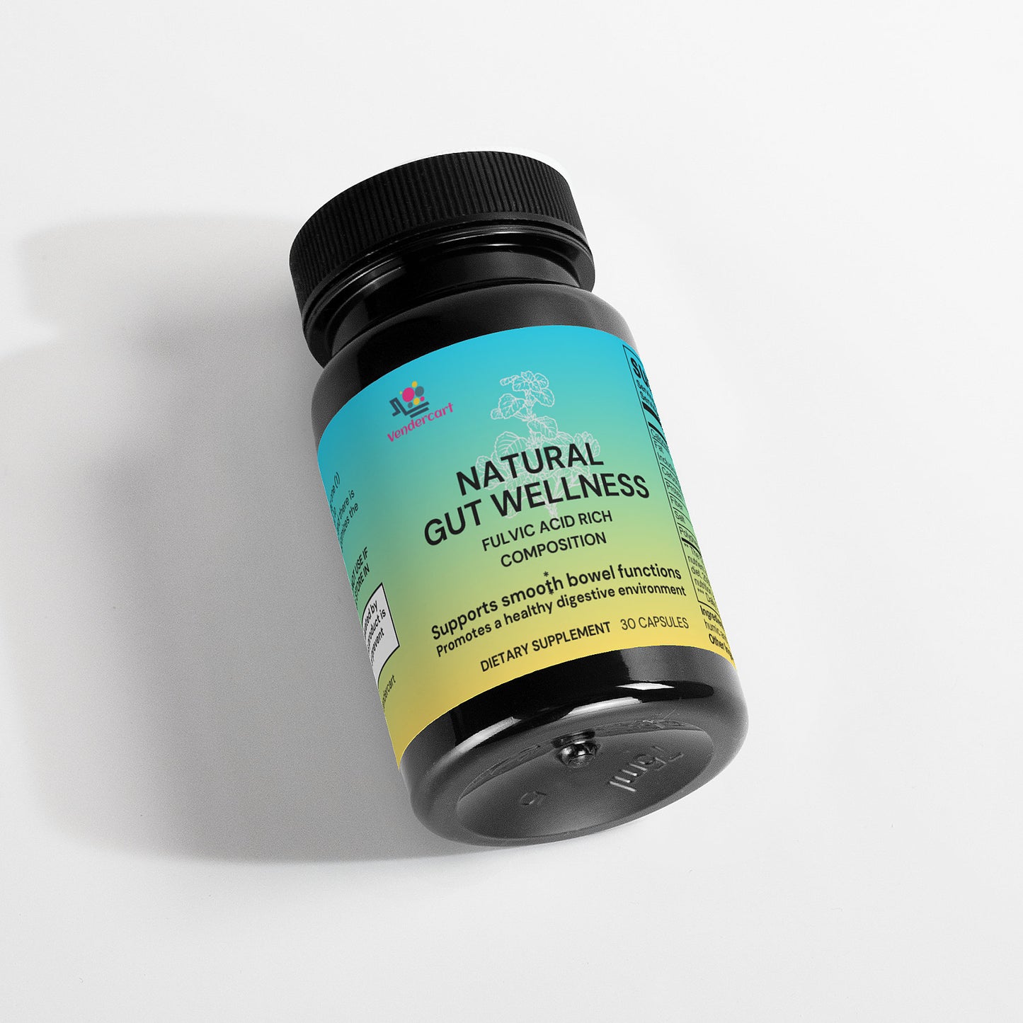 Natural Gut Wellness Capsules – Daily Probiotic & Digestive Support Supplement for Bloating Relief and Gut Health