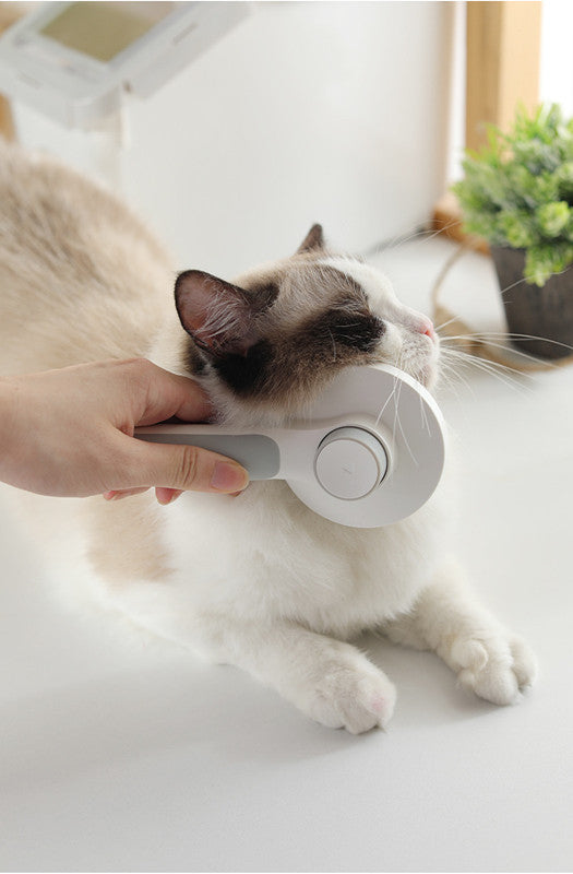 Round Handle Pet Passage Comb – Gentle Grooming Brush for Dogs & Cats