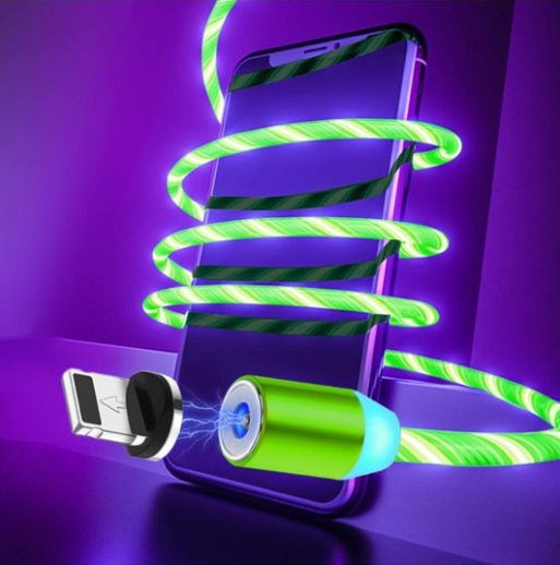Magnetic Streamer Data Cable For iPhone, Android, Type-C