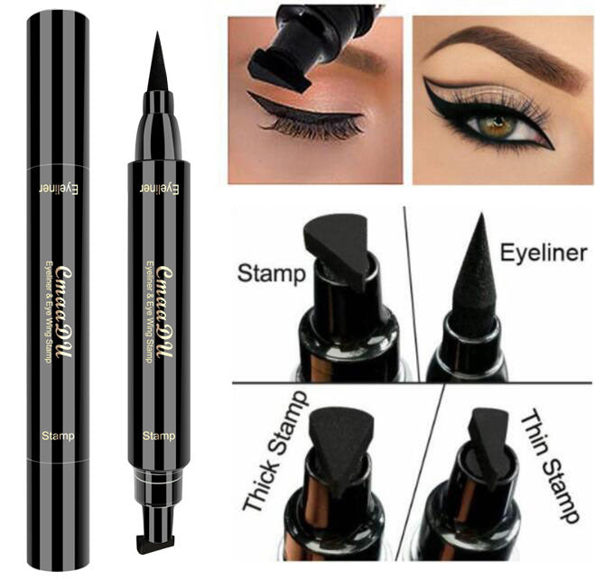 Double-Headed Wing Seal Eyeliner – Waterproof, Smudge-Proof Liquid Eye Liner for Precise Winged Look