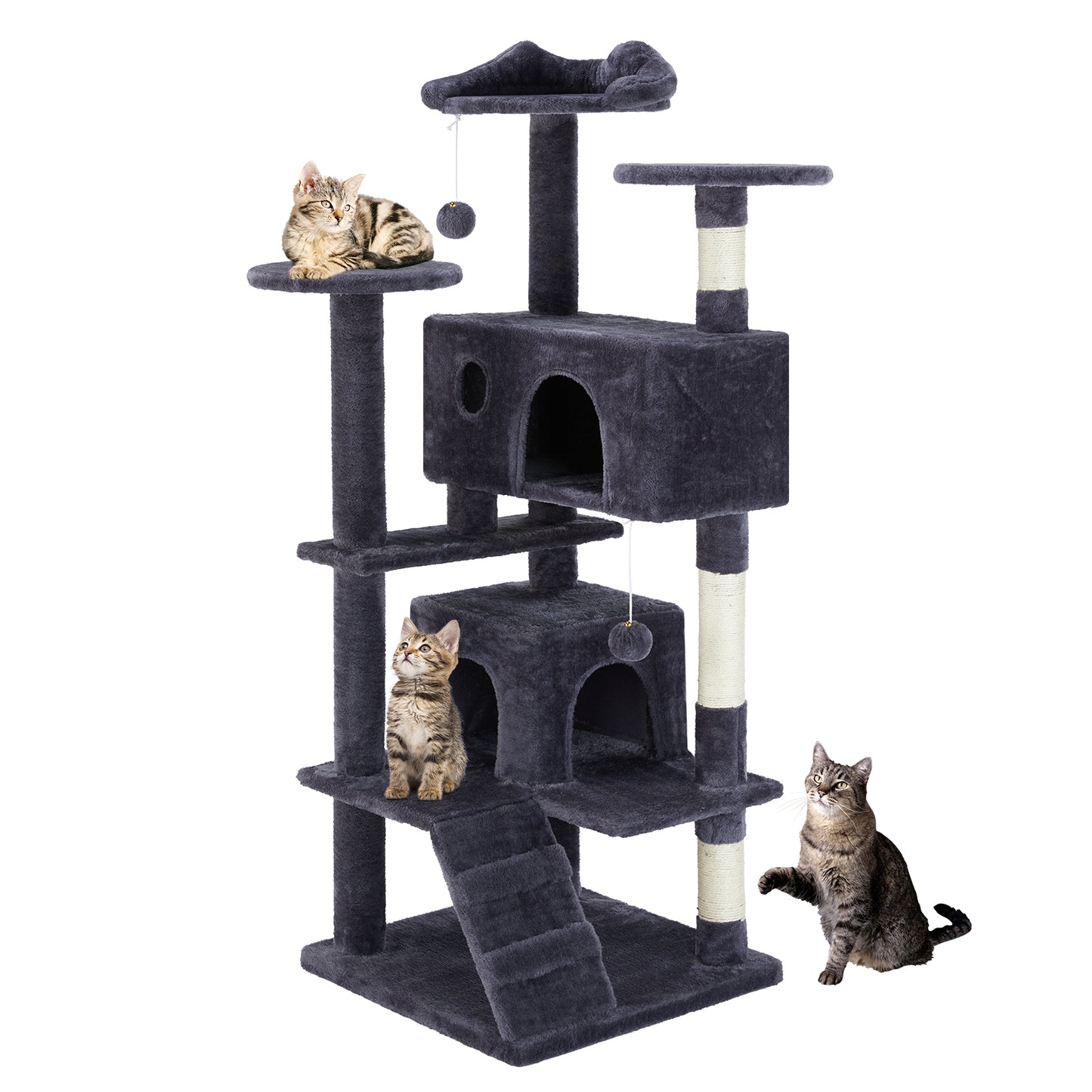 Multi-Functional Cat Tree – Climbing Tower with Scratching Posts & Play Areas