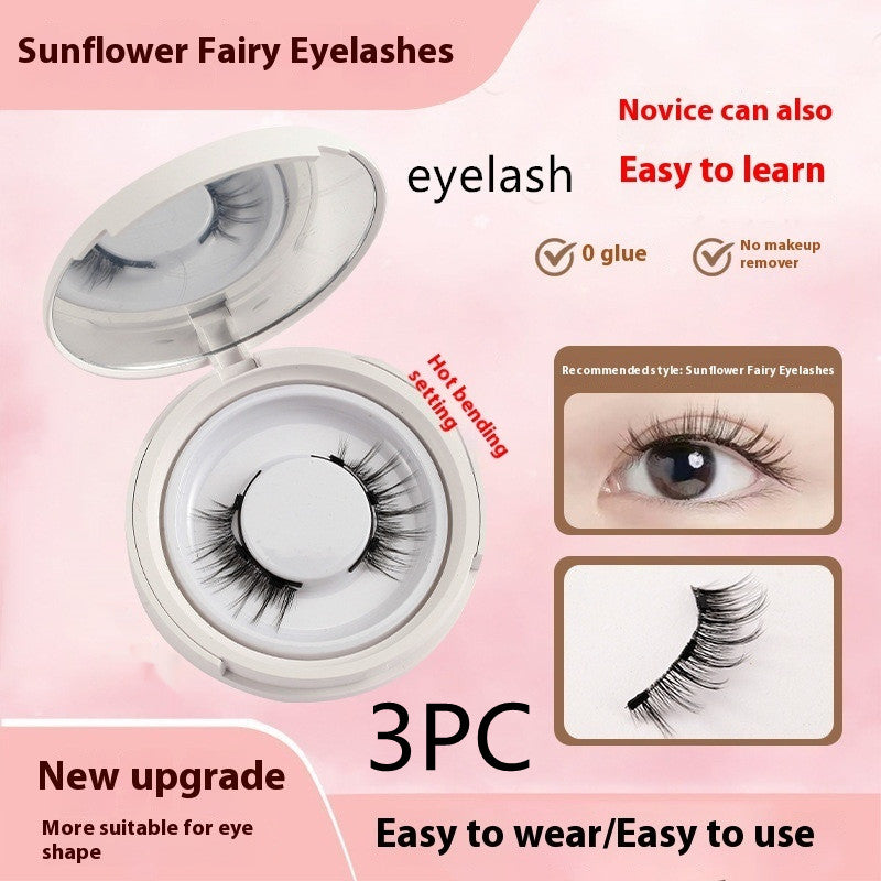 Magnetic Suction False Eyelashes – Little Devil Supernatural Look, No-Glue Magnet Lash Set