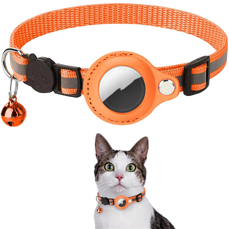 Reflective AirTag Dog & Cat Collar – Waterproof Protective Holder
