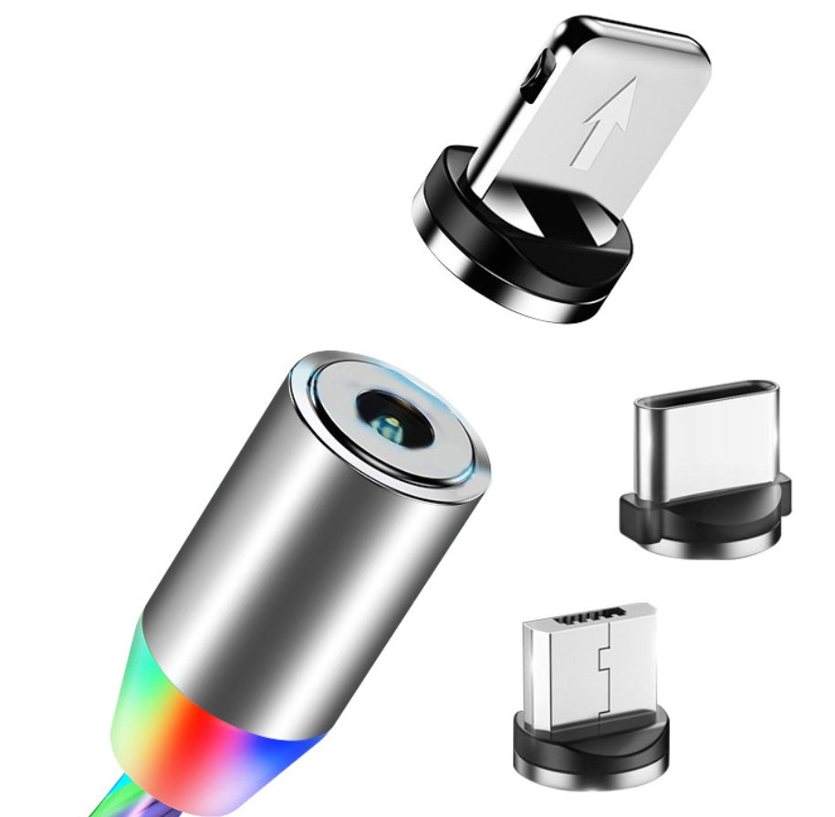 Magnetic Streamer Data Cable For iPhone, Android, Type-C
