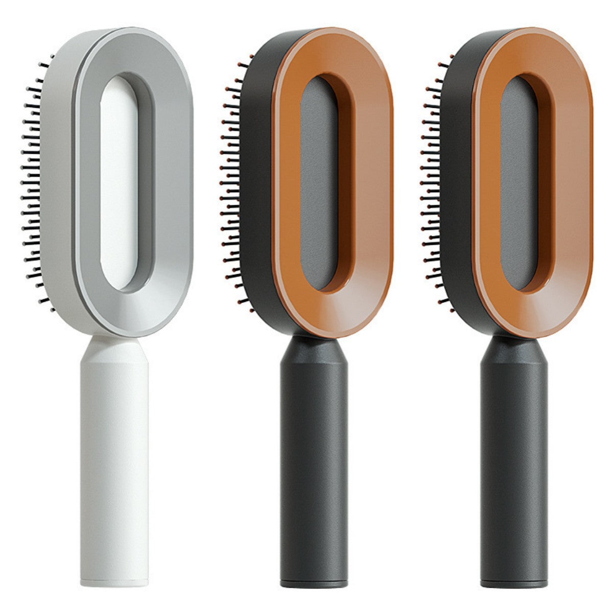 Self-Cleaning Hair Brush – Scalp Massage & Anti-Static Comb