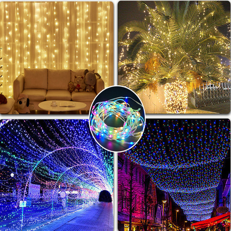 RGB LED Rope Lights Outdoor 200 LEDs With Remote Control