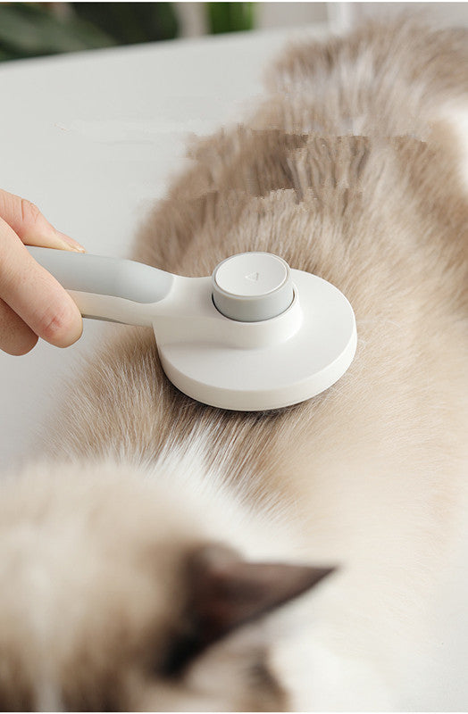 Round Handle Pet Passage Comb – Gentle Grooming Brush for Dogs & Cats