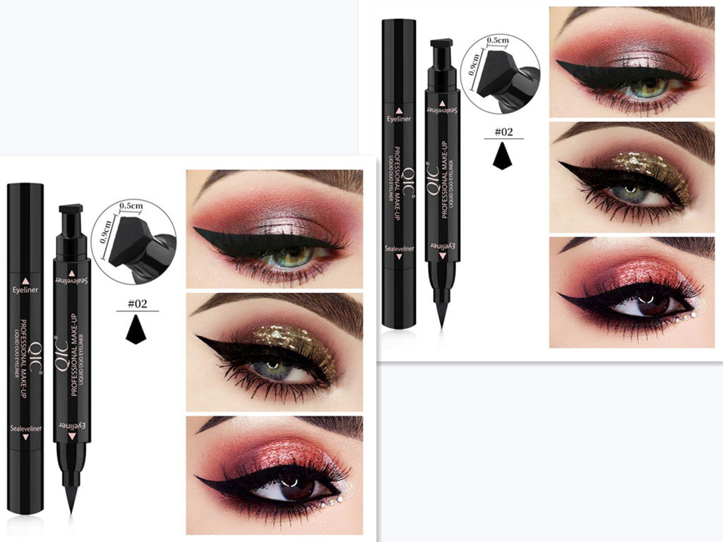 Double-Headed Wing Seal Eyeliner – Waterproof, Smudge-Proof Liquid Eye Liner for Precise Winged Look