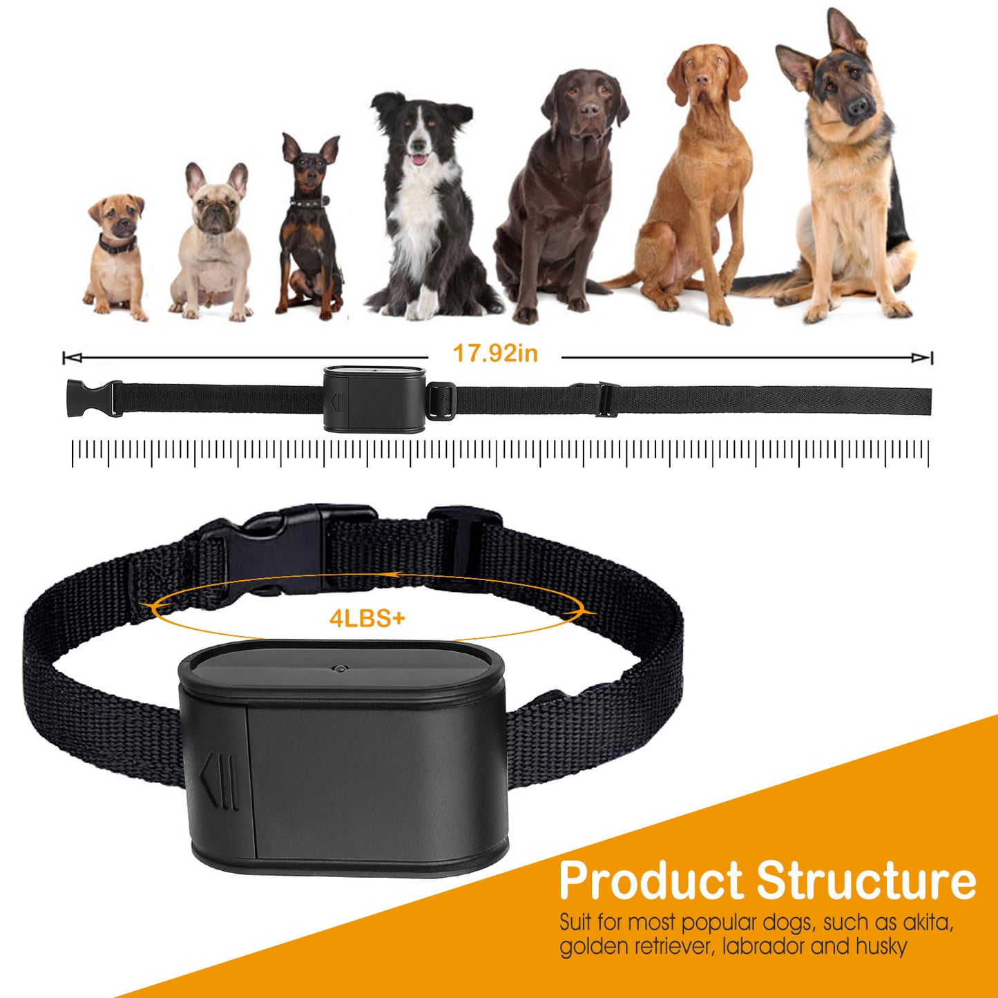 Pet Boundary Containment Kit Electric Dog Fence with Water-Resistant Receiver Collar Tone & Shock Training for All Dog Sizes