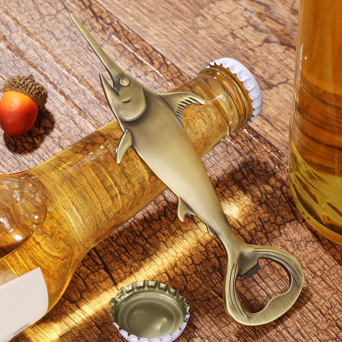 Swordfish Handle Metal Beer Bottle Opener – Kitchen & Bar Gadget Gift