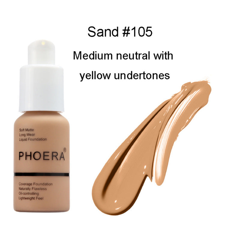 Oil-Control Matte Concealer Foundation Cream – Natural Finish, Long-Lasting