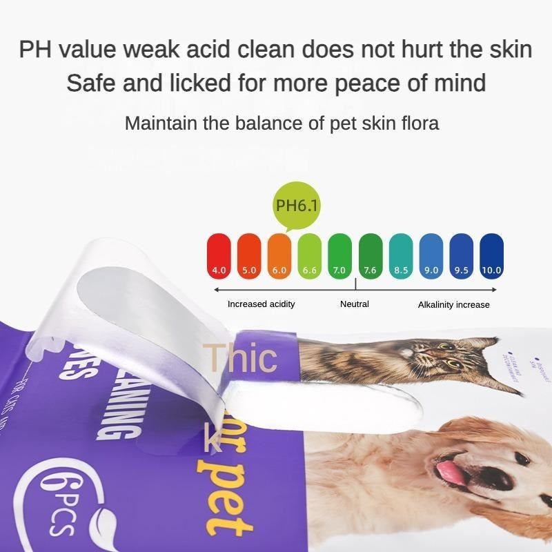 Pet Grooming Wipes for Dogs & Cats – Coconut Oil Cleansing & Deodorizing Bathing Wipes, Hypoallergenic, Travel-Friendly