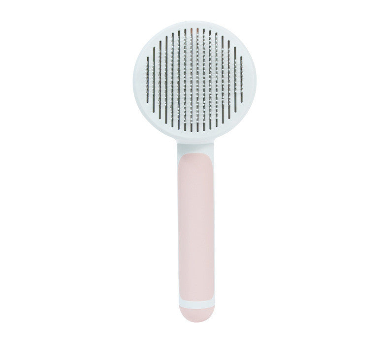 Round Handle Pet Passage Comb – Gentle Grooming Brush for Dogs & Cats