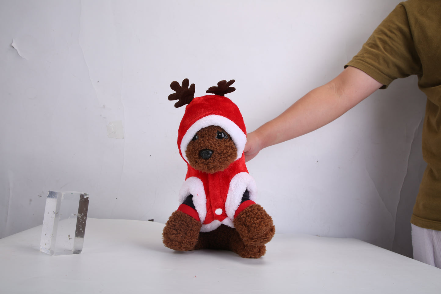 Pet Christmas Costume – Santa & Reindeer Winter Outfit for Small & Medium Dogs and Cats