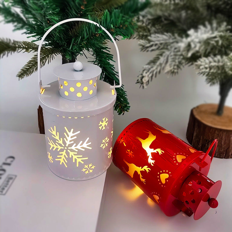 Christmas LED Candle Lanterns – Nordic Style Electronic Holiday Decorations