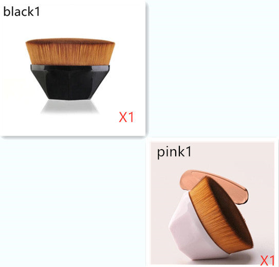 “Professional Makeup Brush Kit – Foundation, BB Cream, Loose Powder & Flat Brushes”