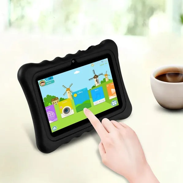 Shock-Resistant Silicone Snap-On Case With Stand For 7" Tablets