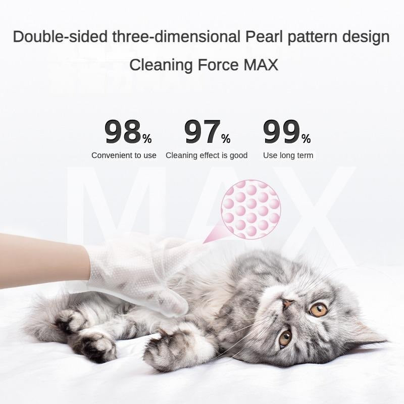 Pet Grooming Wipes for Dogs & Cats – Coconut Oil Cleansing & Deodorizing Bathing Wipes, Hypoallergenic, Travel-Friendly