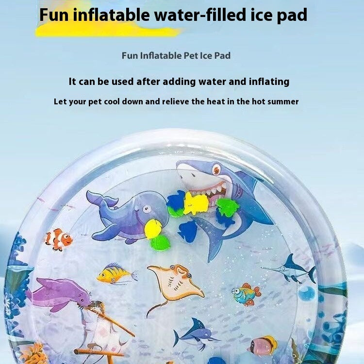 “Summer Cooling Pet Mat – Ice Pad Bed for Dogs & Cats | Puppy Kennel Cooling Cushion”