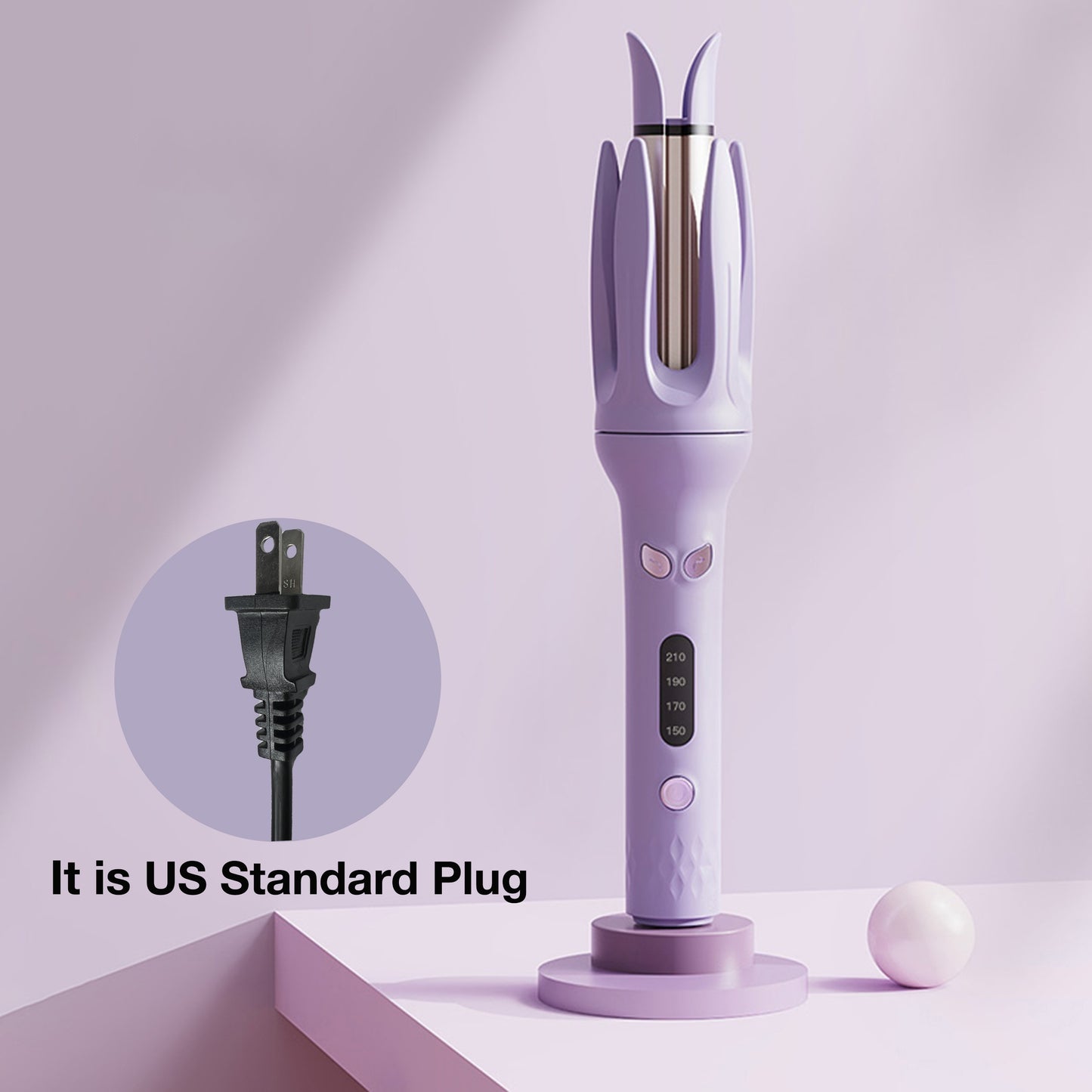 Automatic 28mm Hair Curler – 4 Heat Settings, Negative Ion, Smart Timer & Auto Shut-Off