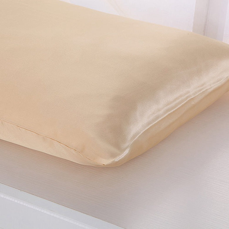 atin Solid Color Pillowcase – Simulation Silk Ice Silk Single Pillowcase
