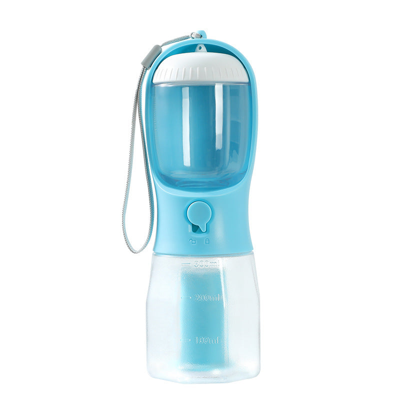Portable 3-in-1 Dog Water Cup with Food Storage & Poop Bag Dispenser