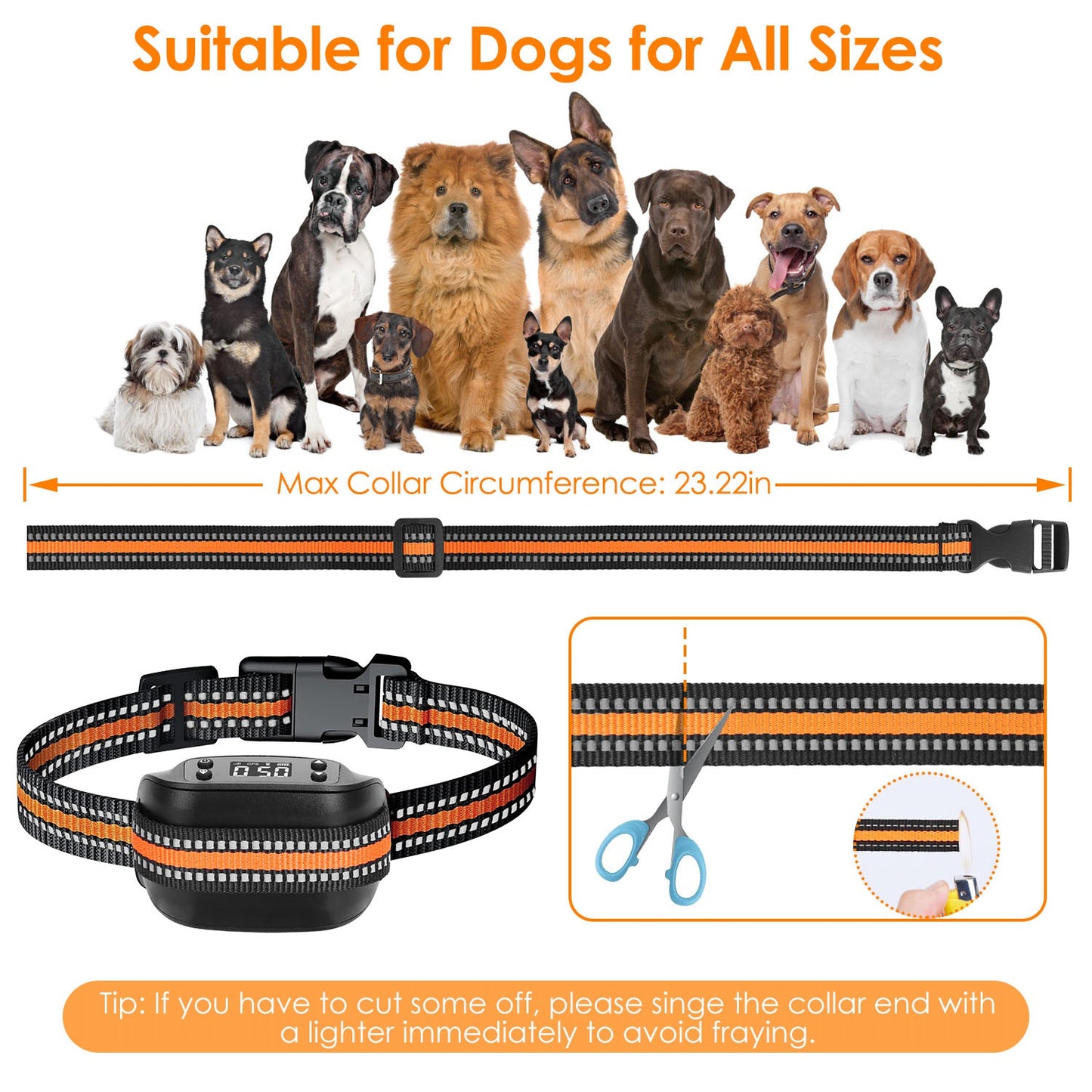 Wireless GPS Dog Fence Collar with Tracker – Waterproof, For Small to Large Dogs