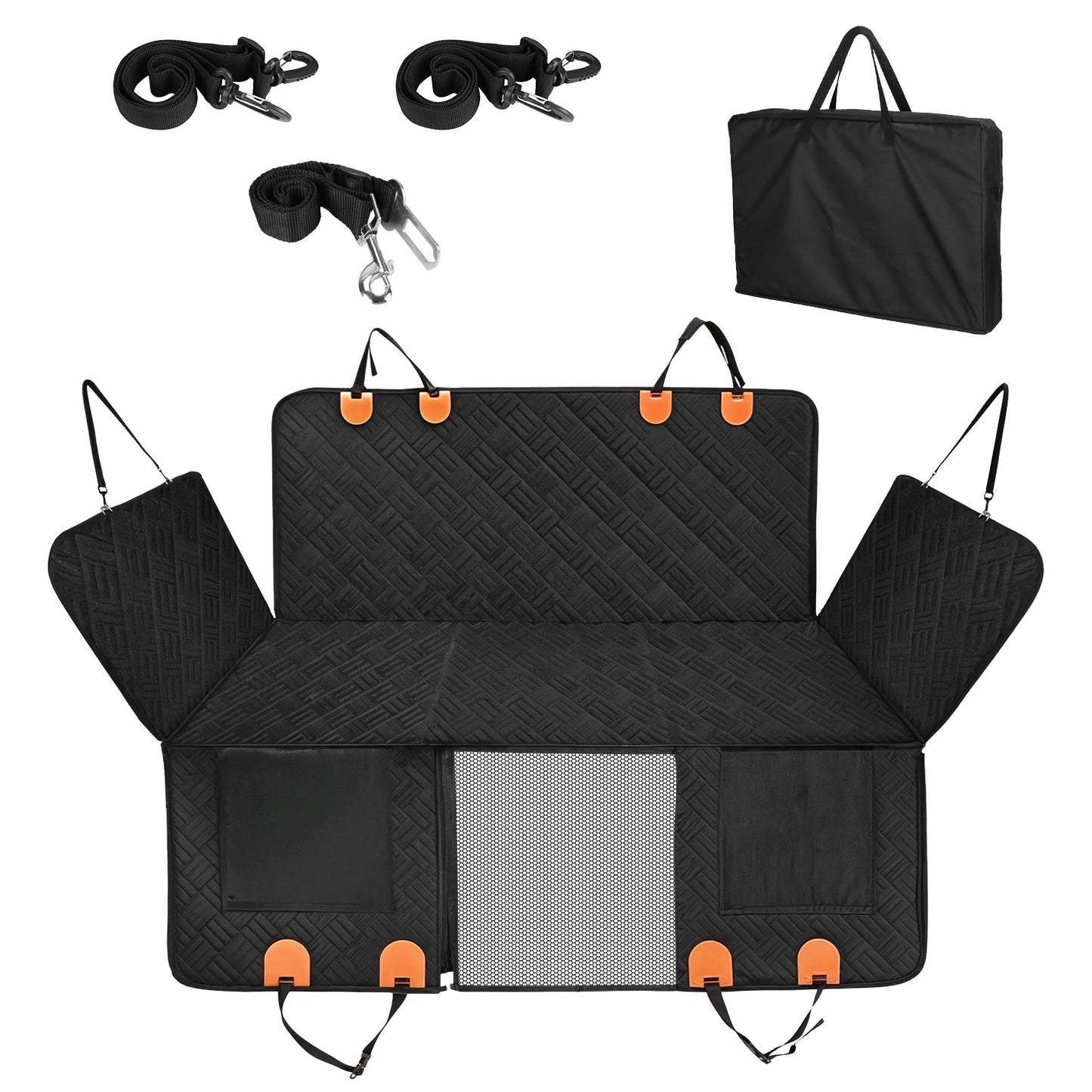 Waterproof Dog Car Seat Cover Back Seat Hammock Non-Slip Scratchproof Pet Seat Protector for SUV Truck Car