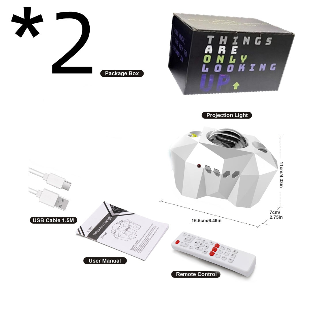 USB Ocean Star Projector Lamp Bluetooth Music Water Pattern Light