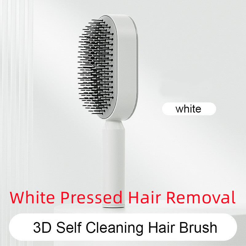 Self-Cleaning Hair Brush – Scalp Massage & Anti-Static Comb