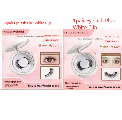 Magnetic Suction False Eyelashes – Little Devil Supernatural Look, No-Glue Magnet Lash Set