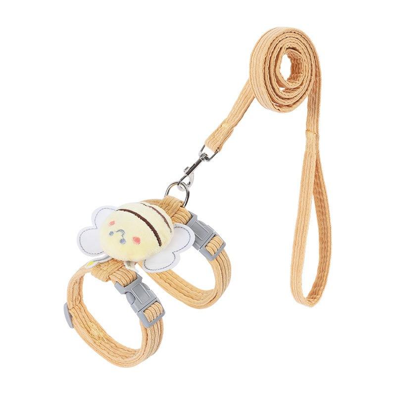 Wing-Shaped Cat Harness & Leash Set – Decorative Small Pet Walking Vest