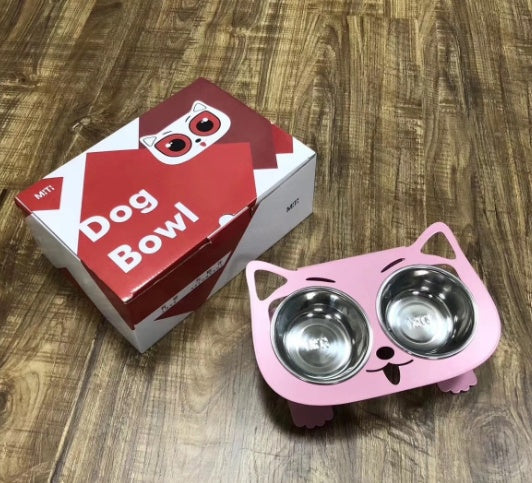 Anti-Spill Raised Pet Bowl for Cats & Dogs | Non-Slip Food & Water Feeder
