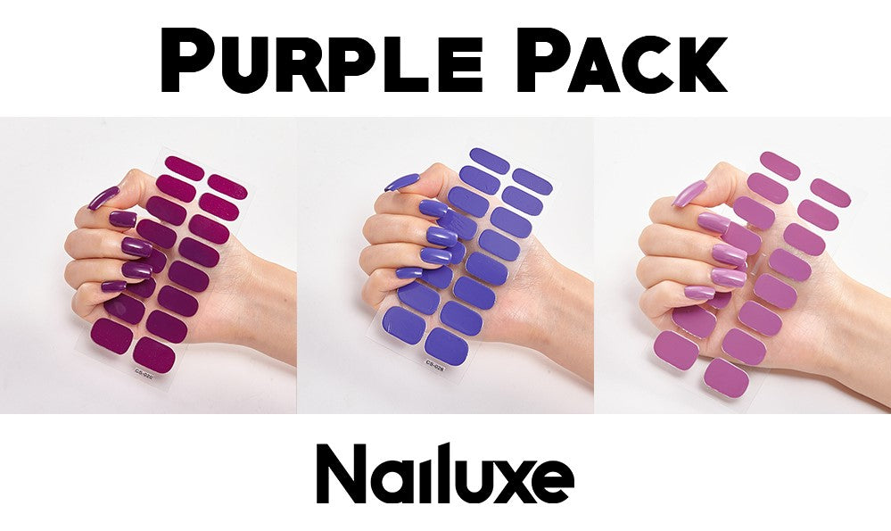 Pure Color 16-Pack Nail Stickers – Easy DIY Nail Art Sheets