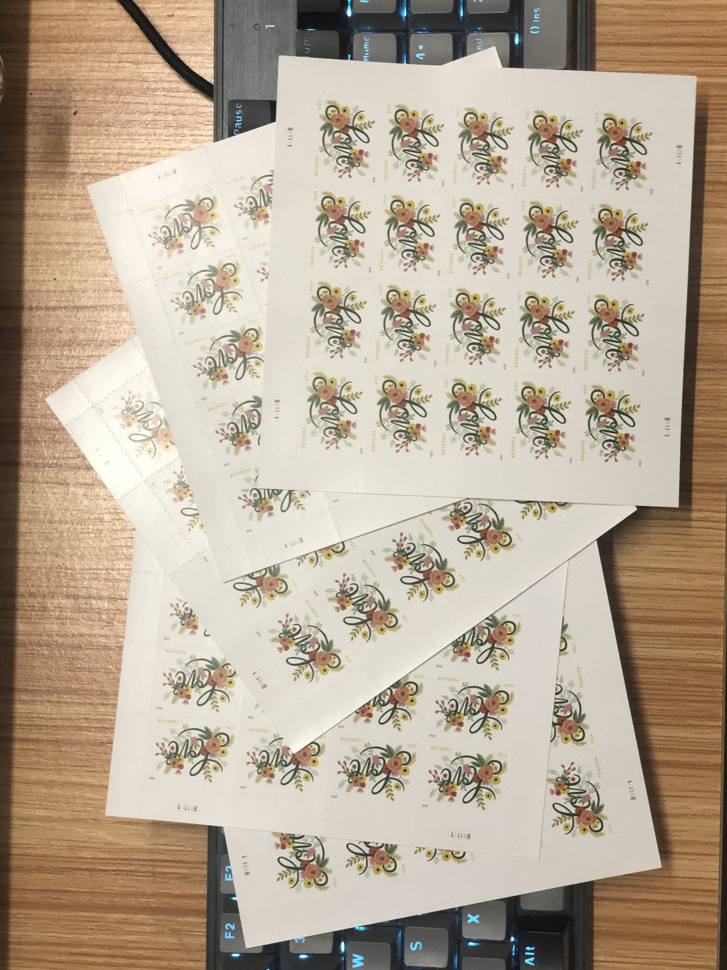 USPS First-Class Forever Stamps – Love Flourishes Design (Free Shipping)