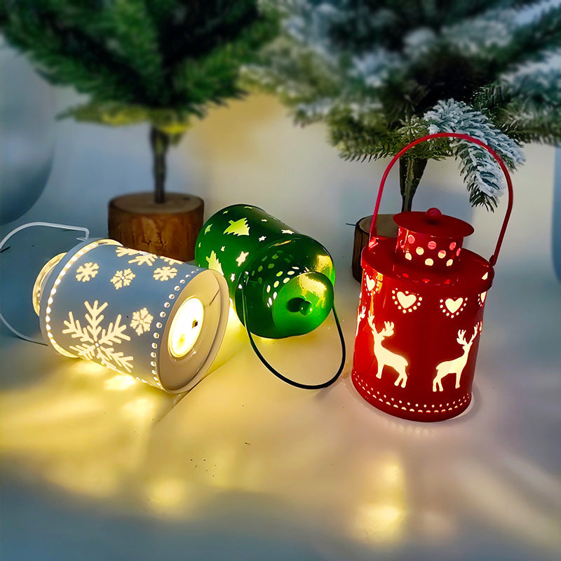 Christmas LED Candle Lanterns – Nordic Style Electronic Holiday Decorations