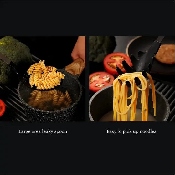 Premium 5-Piece Kitchen Utensil Set – Stainless Steel Handle, Heat Resistant & Non-Stick Safe