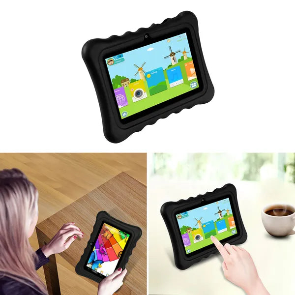 Shock-Resistant Silicone Snap-On Case With Stand For 7" Tablets