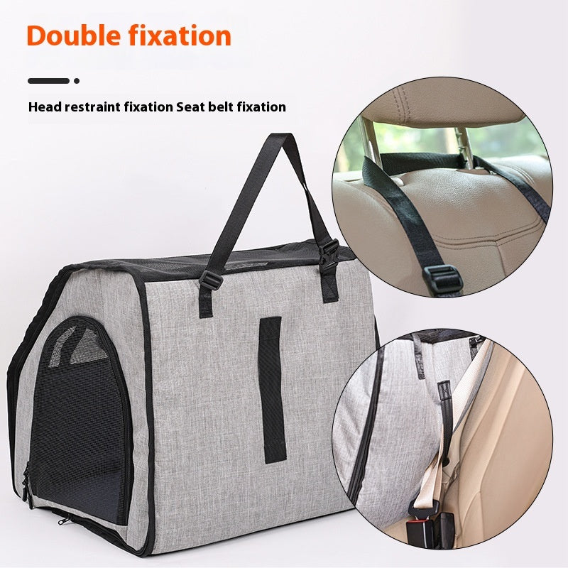 Foldable Waterproof Car Pet Mat – Durable, Thickened Dog Travel Cushion